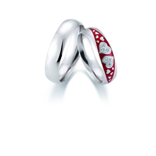 Gifteringer i hvitt gull 14 kt, 5.5 mm. JANOU - 4806553